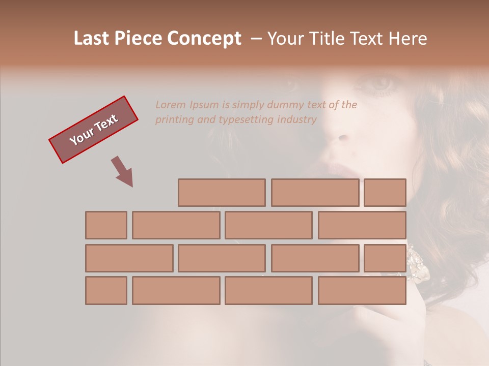 Make Up Image Curls PowerPoint Template