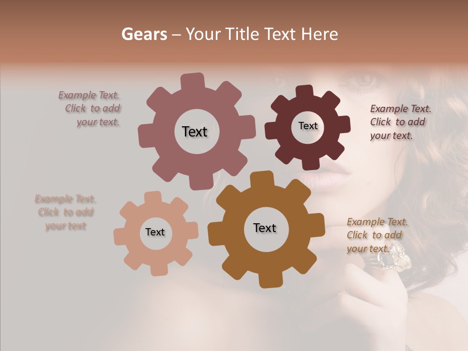 Make Up Image Curls PowerPoint Template