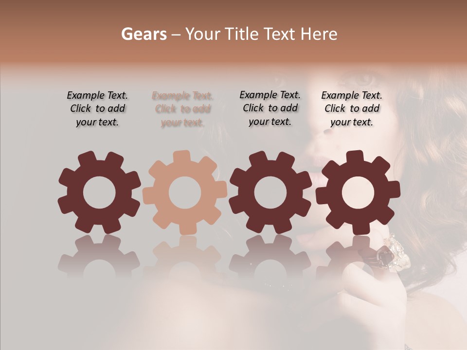 Make Up Image Curls PowerPoint Template