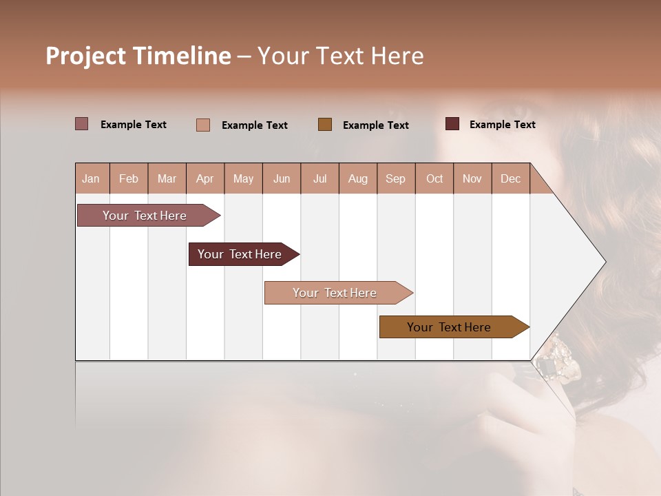Make Up Image Curls PowerPoint Template