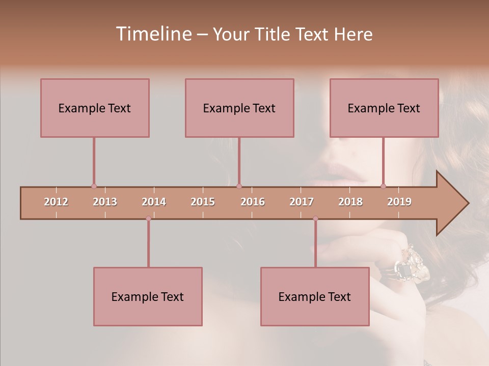 Make Up Image Curls PowerPoint Template