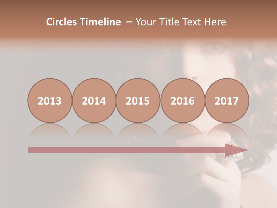 Make Up Image Curls PowerPoint Template