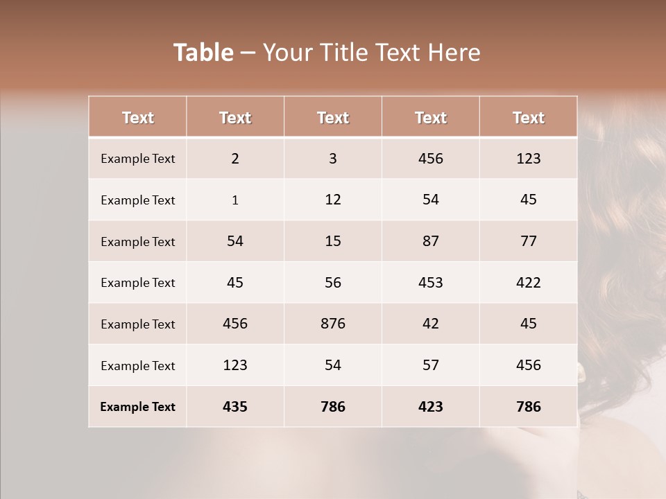 Make Up Image Curls PowerPoint Template