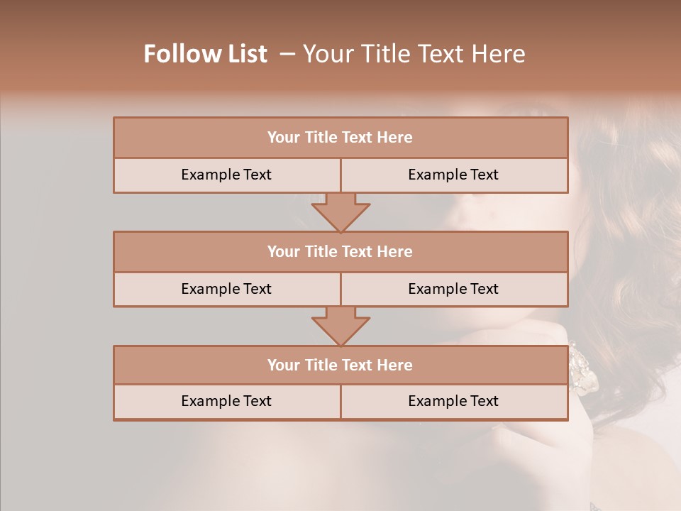 Make Up Image Curls PowerPoint Template