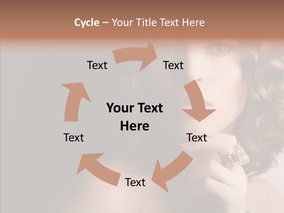 Make Up Image Curls PowerPoint Template