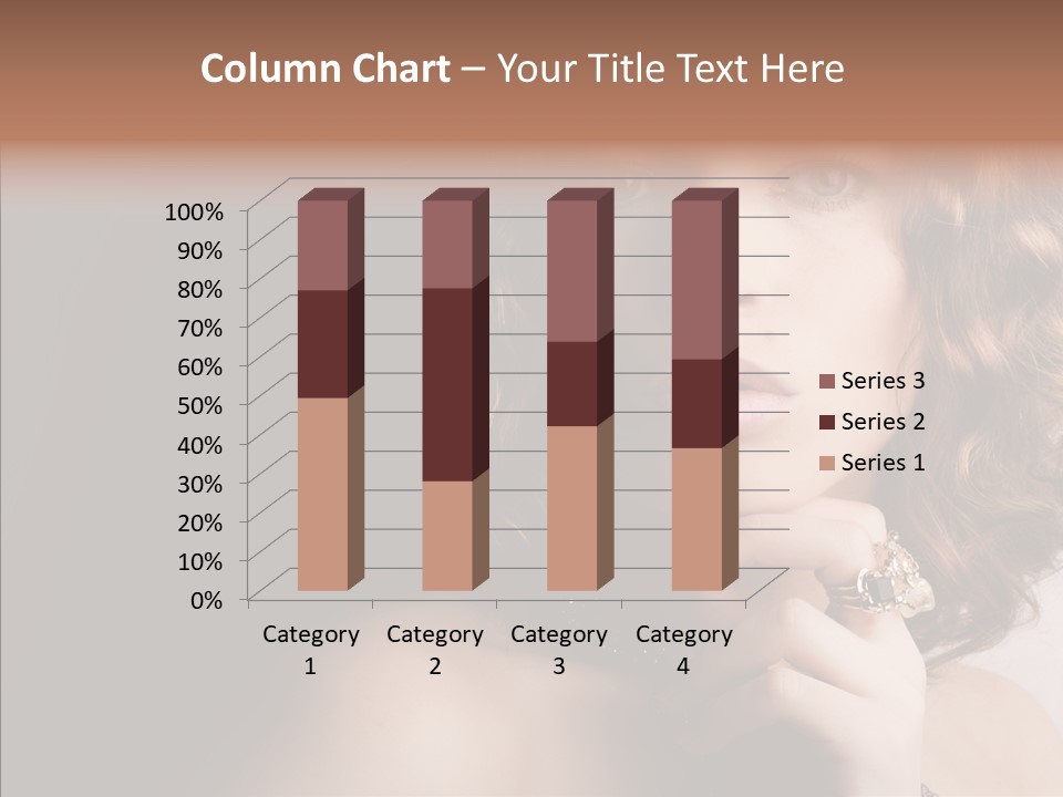 Make Up Image Curls PowerPoint Template