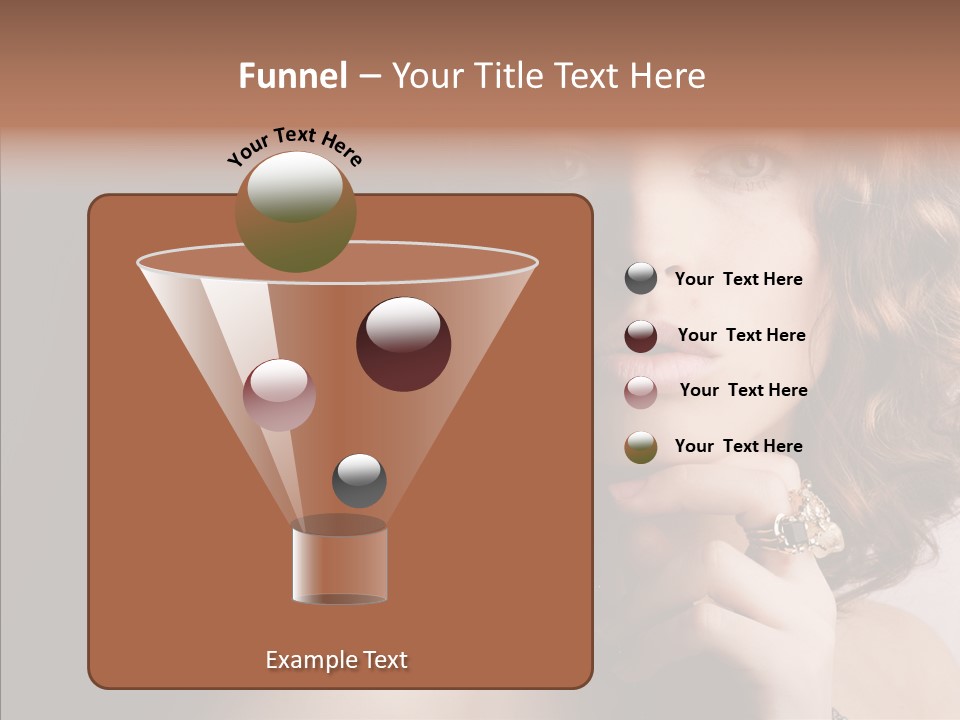 Make Up Image Curls PowerPoint Template