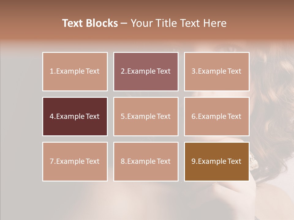 Make Up Image Curls PowerPoint Template