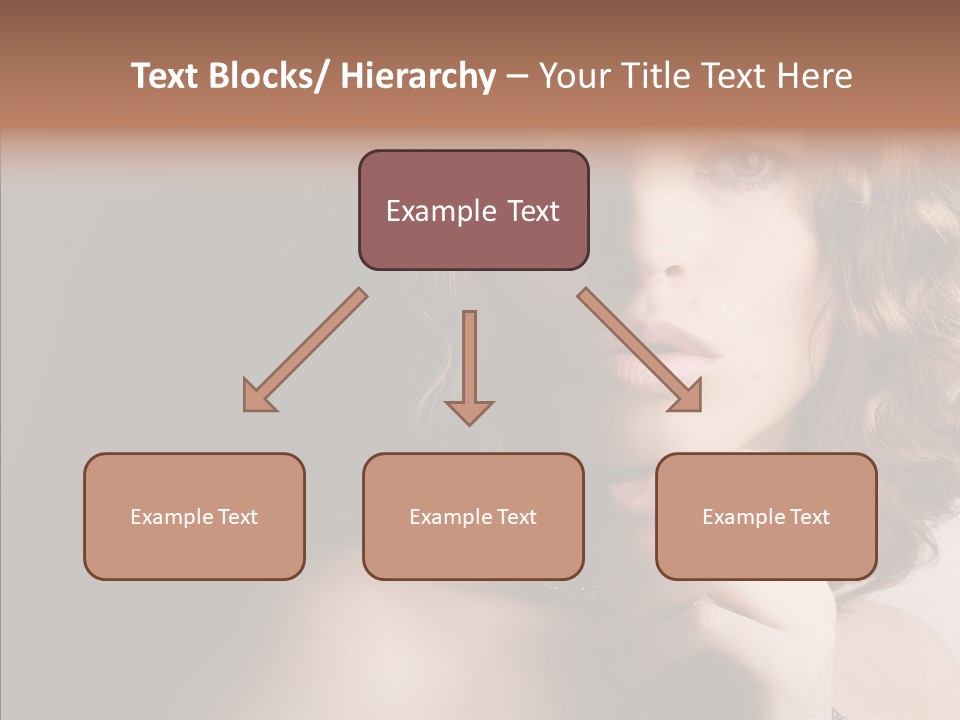 Make Up Image Curls PowerPoint Template