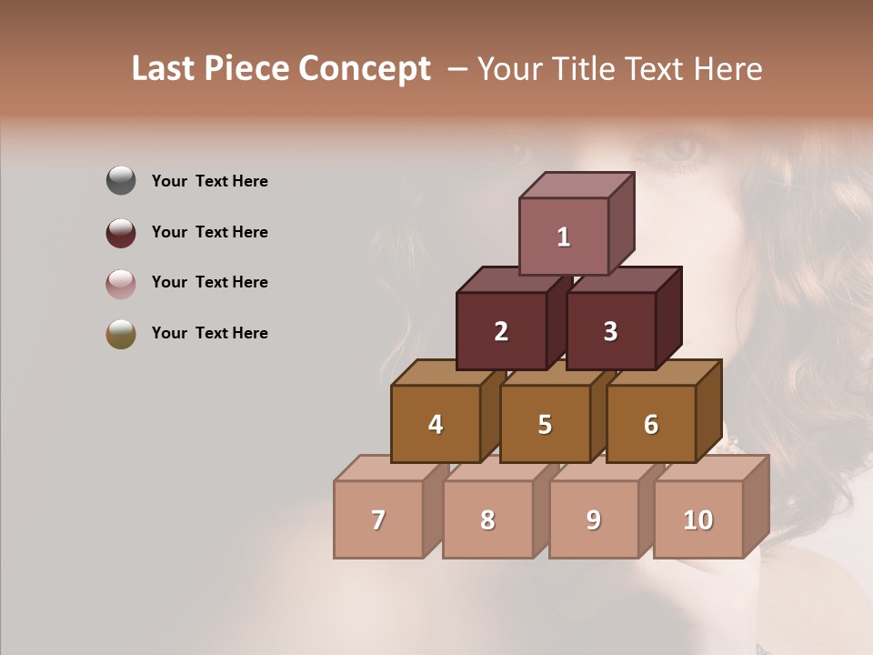 Make Up Image Curls PowerPoint Template