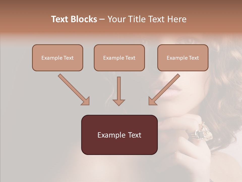 Make Up Image Curls PowerPoint Template