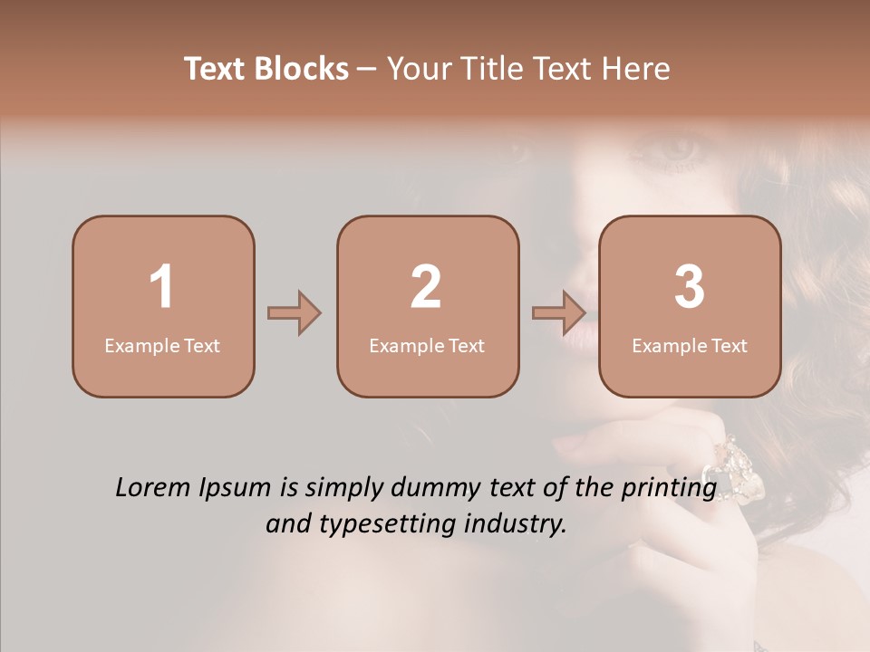 Make Up Image Curls PowerPoint Template