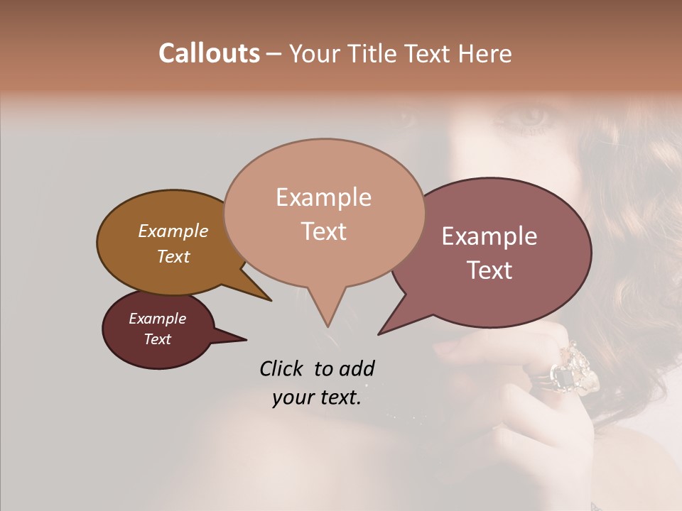 Make Up Image Curls PowerPoint Template