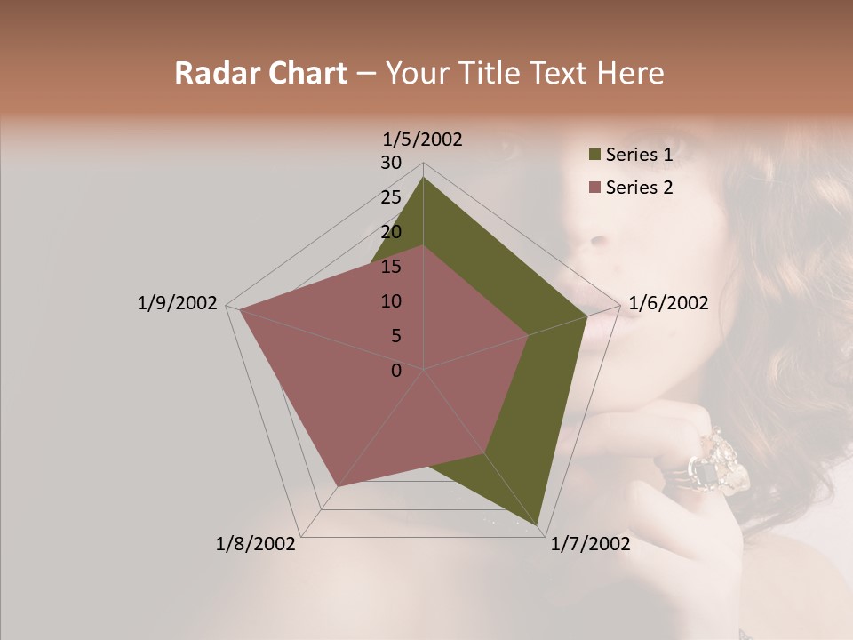 Make Up Image Curls PowerPoint Template