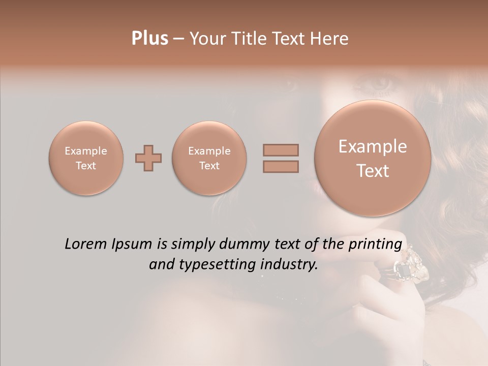 Make Up Image Curls PowerPoint Template