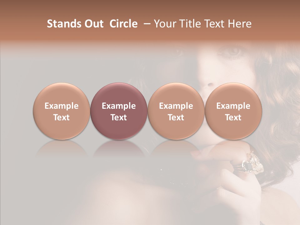 Make Up Image Curls PowerPoint Template