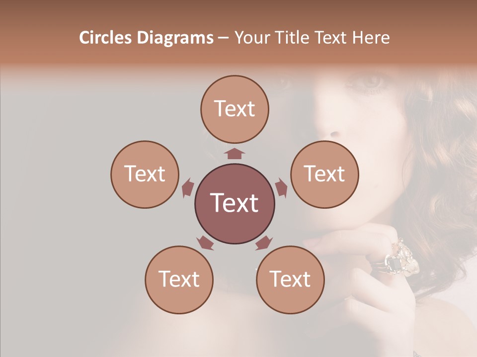 Make Up Image Curls PowerPoint Template