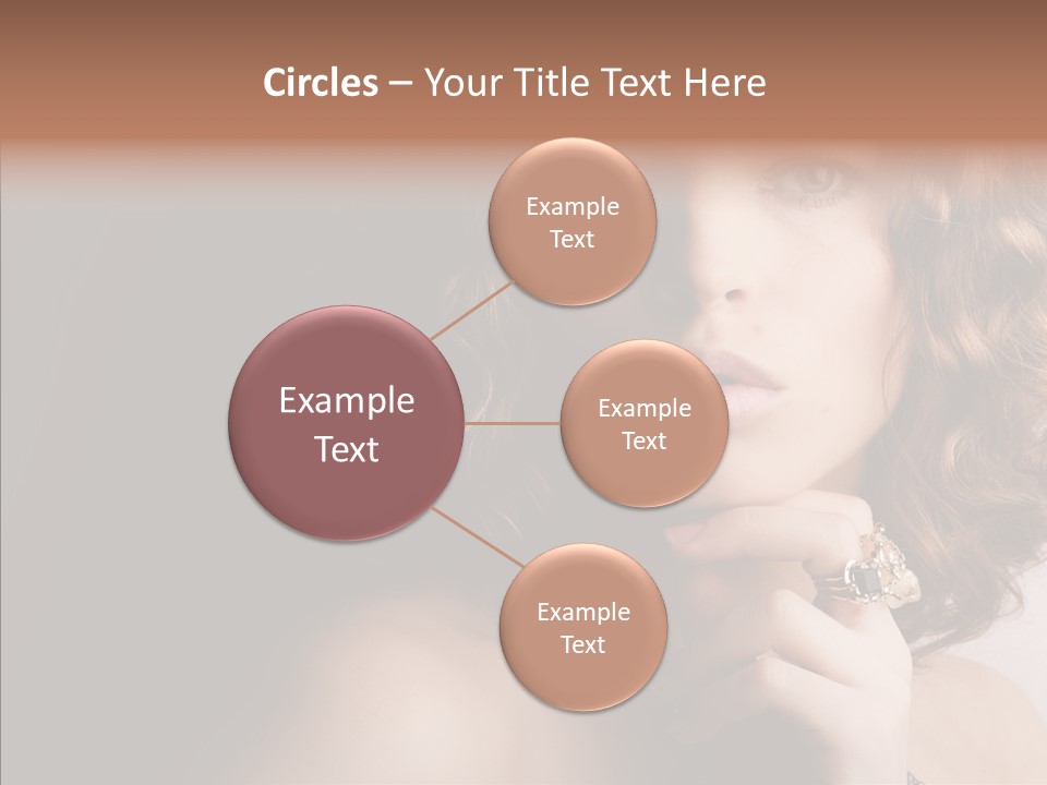 Make Up Image Curls PowerPoint Template