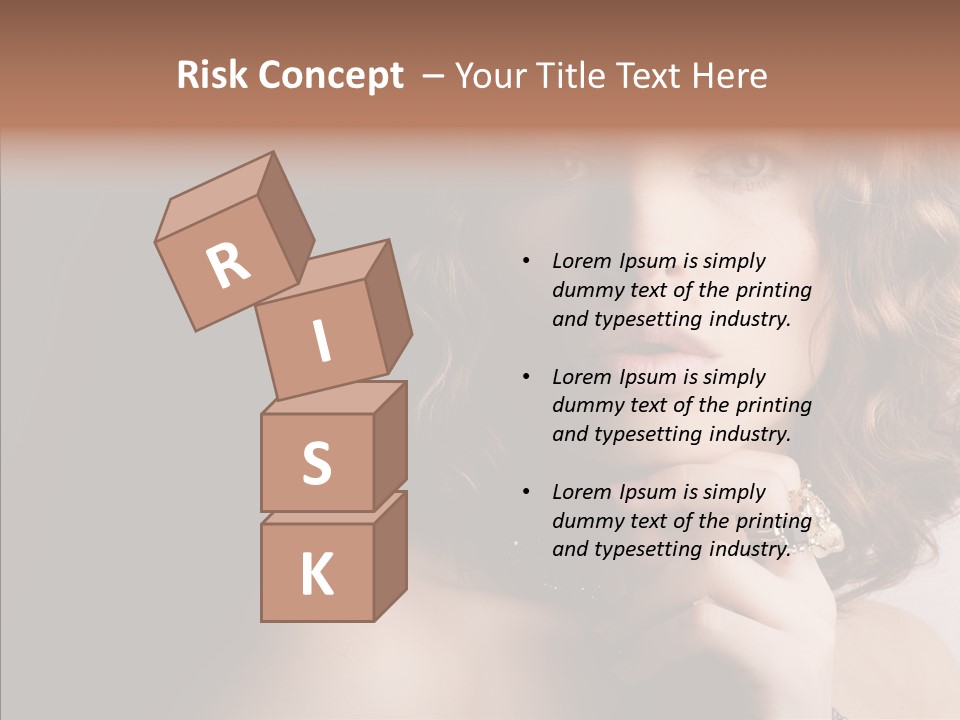 Make Up Image Curls PowerPoint Template