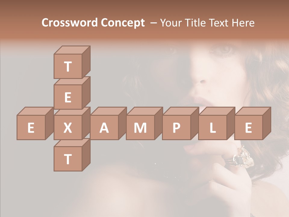 Make Up Image Curls PowerPoint Template