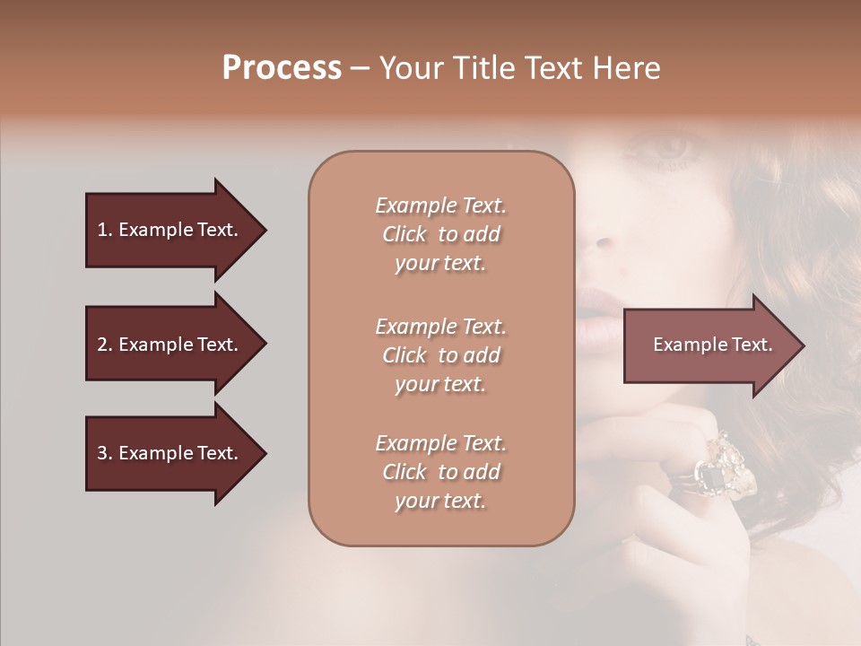 Make Up Image Curls PowerPoint Template