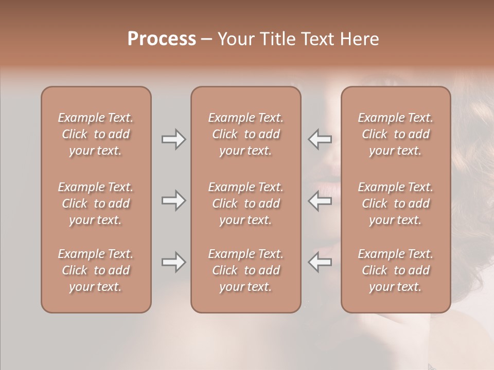 Make Up Image Curls PowerPoint Template