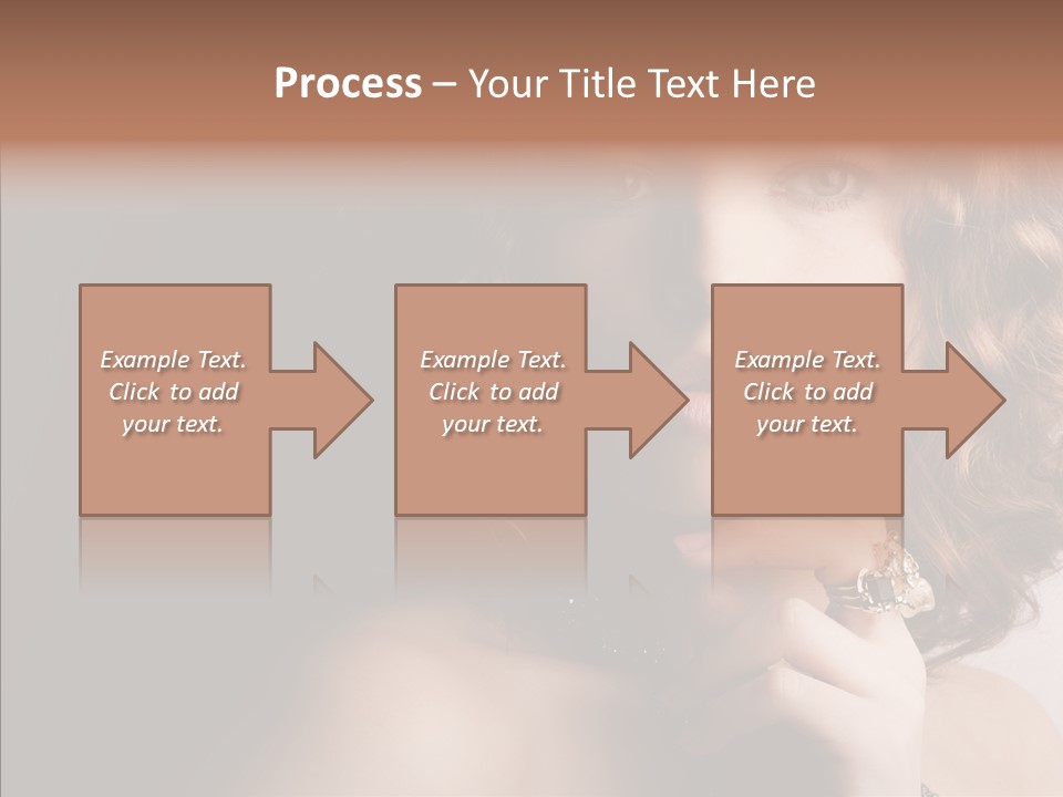 Make Up Image Curls PowerPoint Template