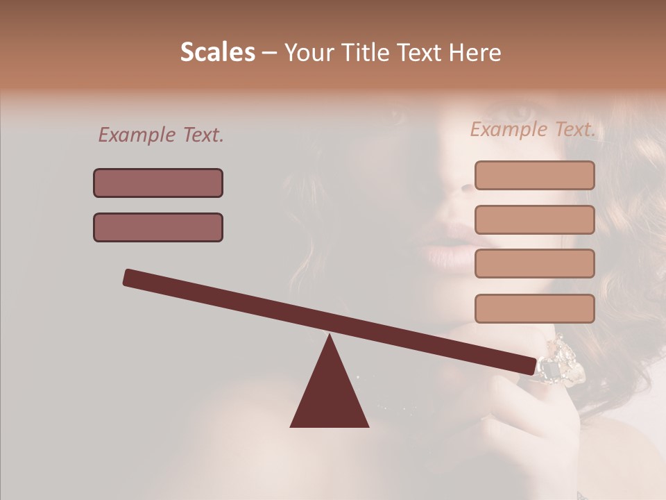 Make Up Image Curls PowerPoint Template