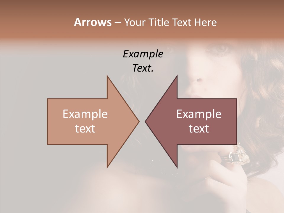 Make Up Image Curls PowerPoint Template