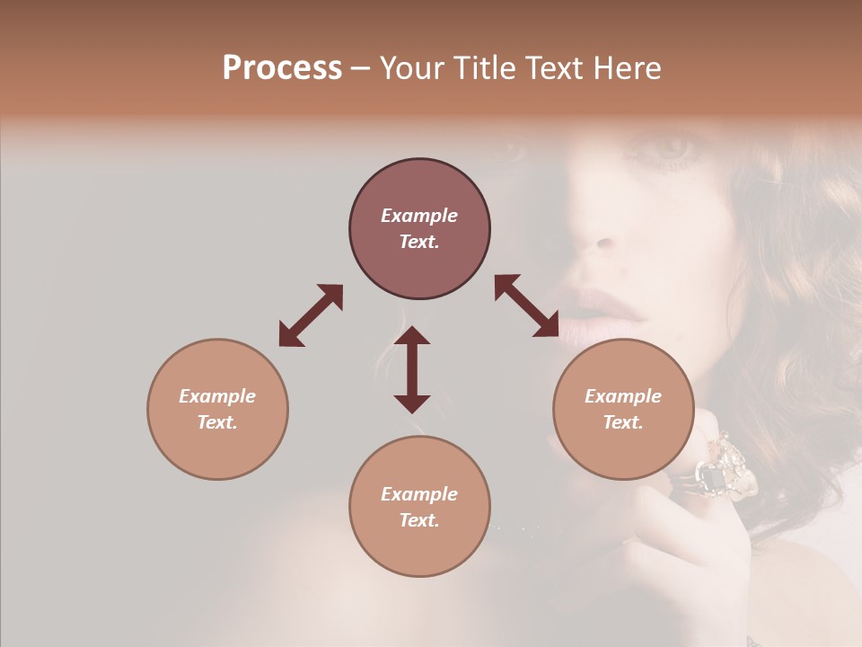 Make Up Image Curls PowerPoint Template