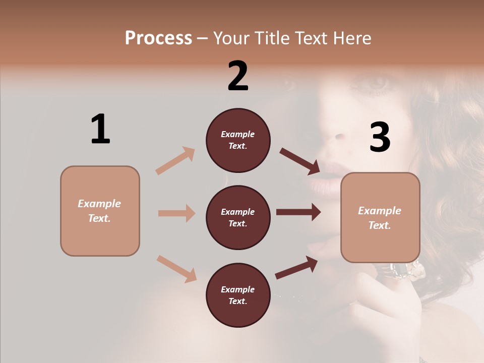 Make Up Image Curls PowerPoint Template