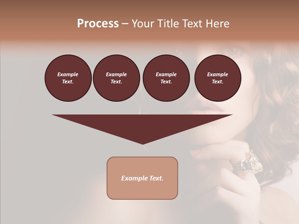 Make Up Image Curls PowerPoint Template