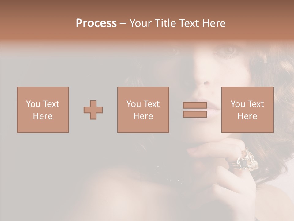 Make Up Image Curls PowerPoint Template