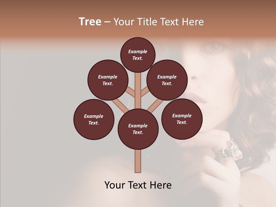 Make Up Image Curls PowerPoint Template