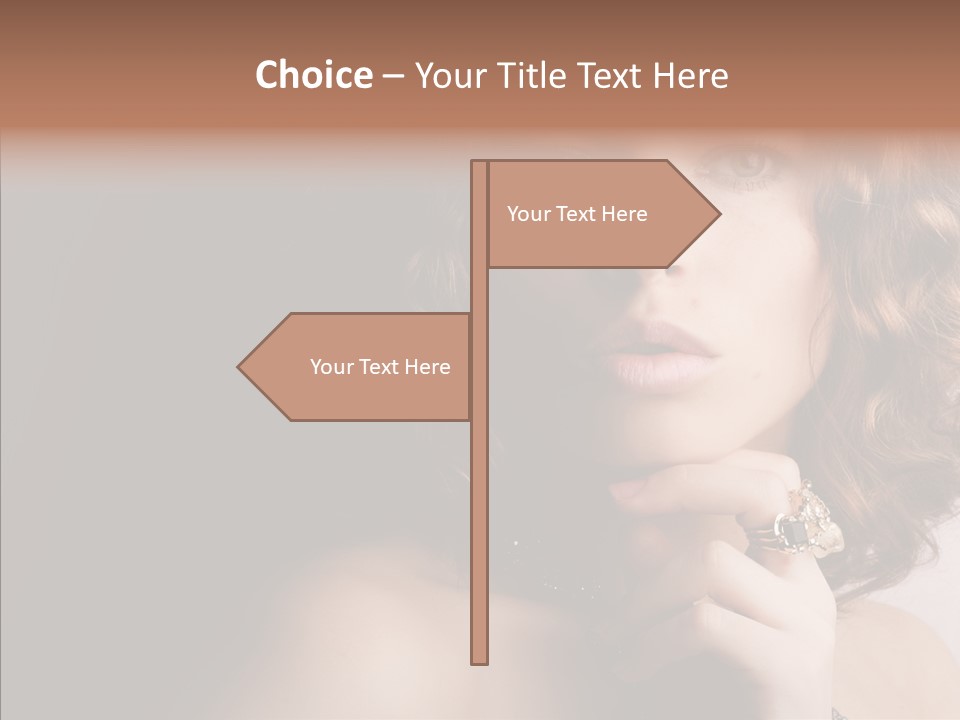 Make Up Image Curls PowerPoint Template