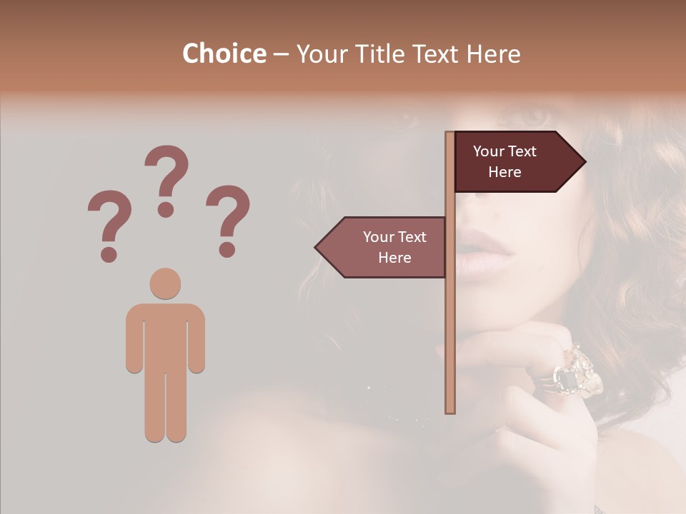 Make Up Image Curls PowerPoint Template