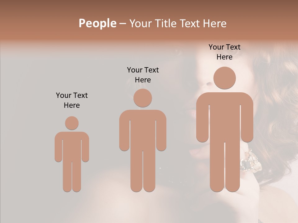 Make Up Image Curls PowerPoint Template