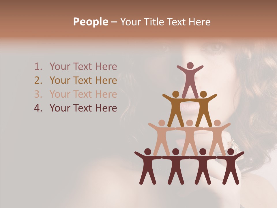 Make Up Image Curls PowerPoint Template