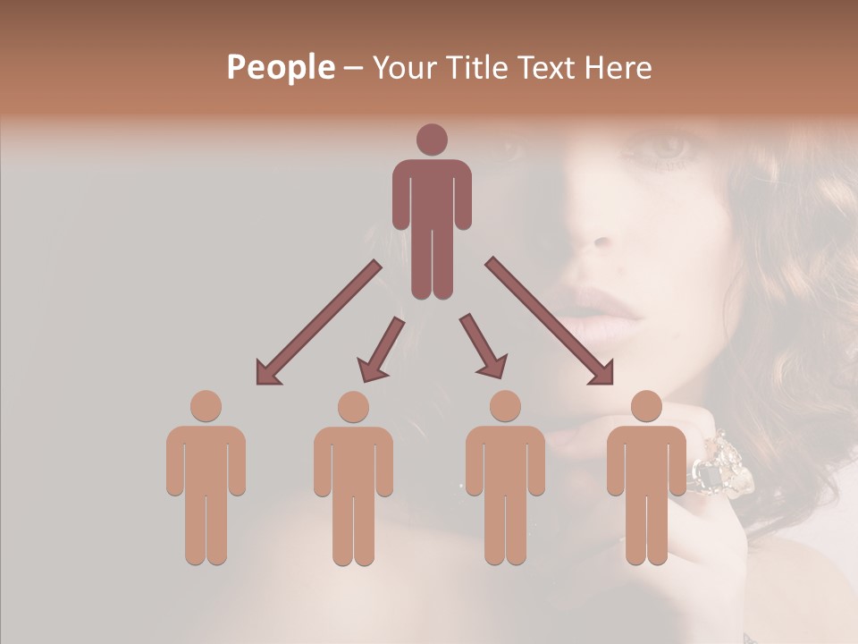 Make Up Image Curls PowerPoint Template