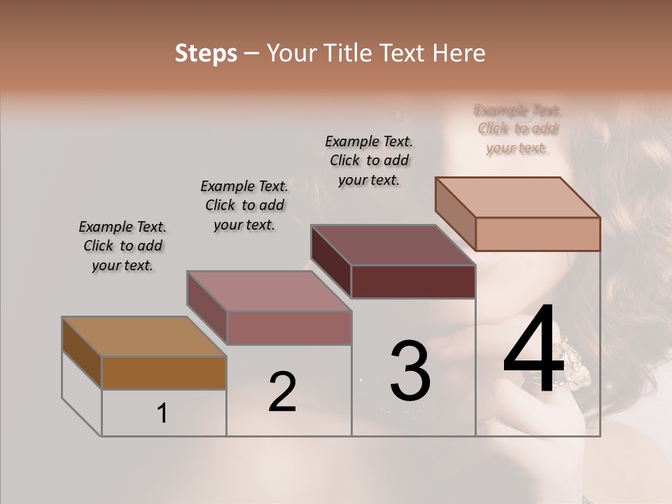 Make Up Image Curls PowerPoint Template