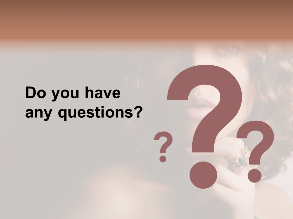 Make Up Image Curls PowerPoint Template