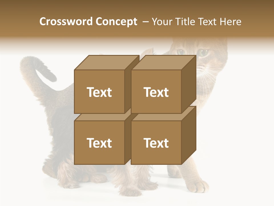 Single Childhood Purr PowerPoint Template