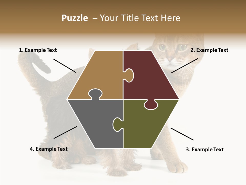 Single Childhood Purr PowerPoint Template