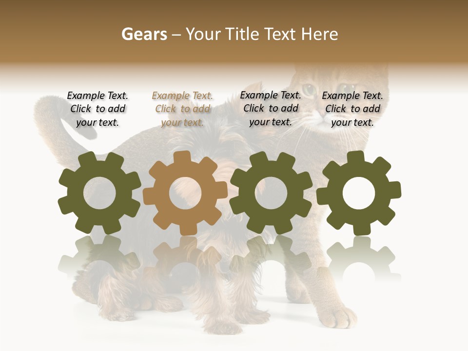 Single Childhood Purr PowerPoint Template