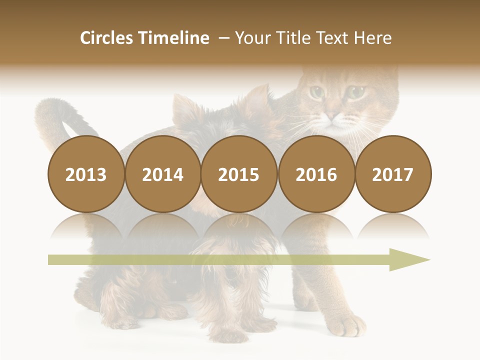 Single Childhood Purr PowerPoint Template