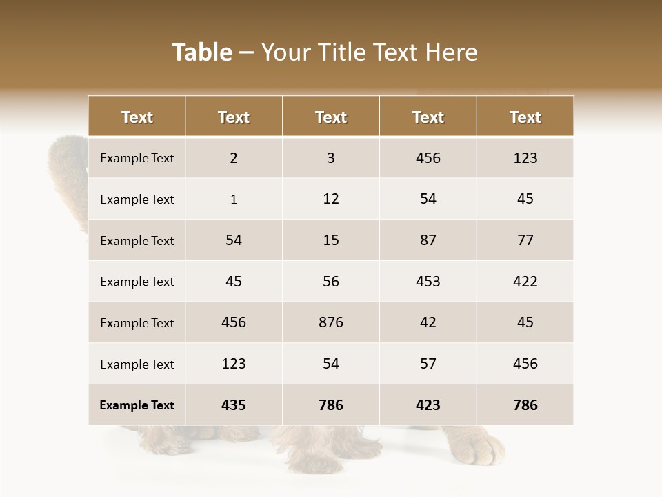 Single Childhood Purr PowerPoint Template