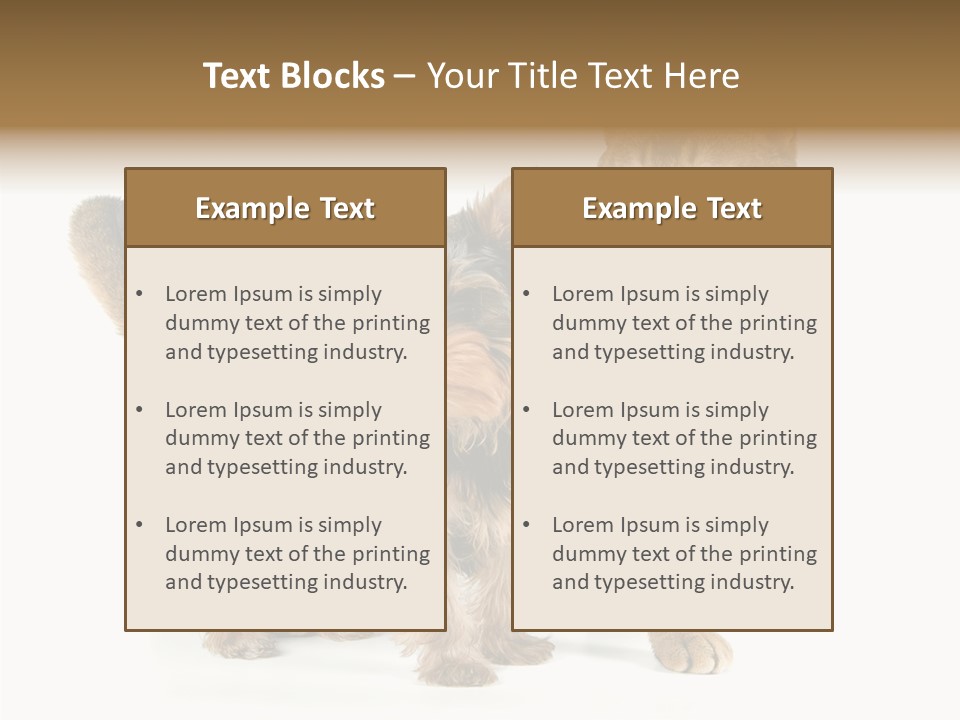 Single Childhood Purr PowerPoint Template