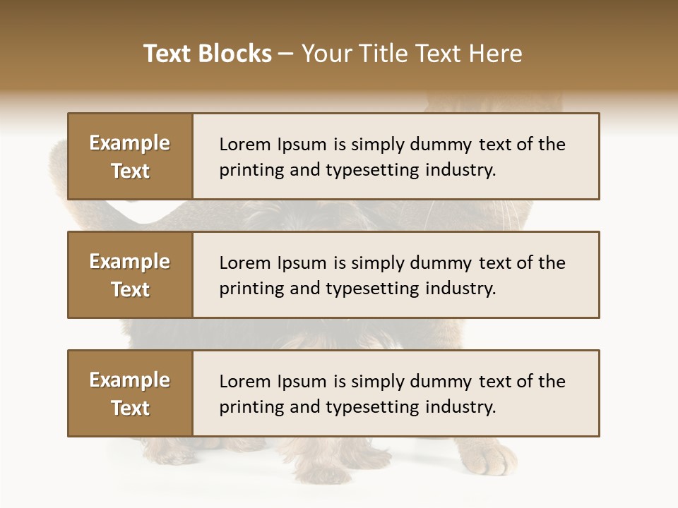 Single Childhood Purr PowerPoint Template