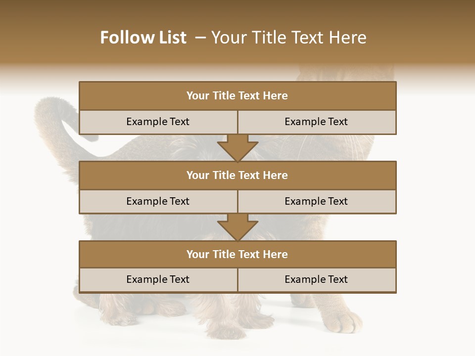 Single Childhood Purr PowerPoint Template