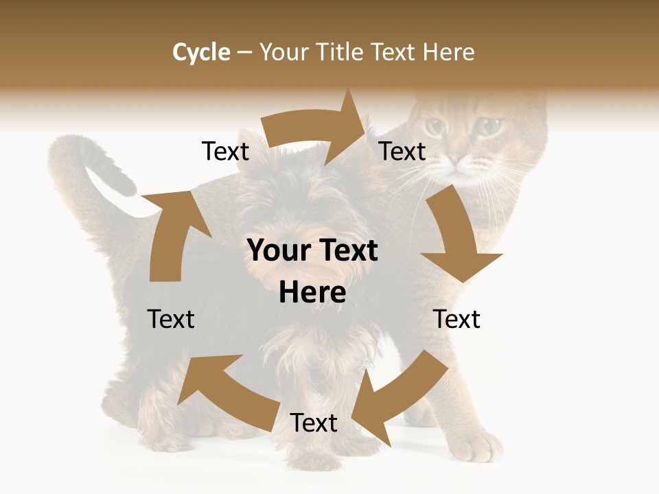 Single Childhood Purr PowerPoint Template